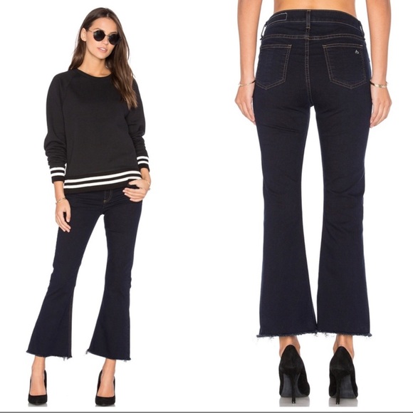 Rag & Bone 10 Inch Crop Flare Jeans - Picture 1 of 13